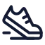 Runningshoes icon with stroke standard style