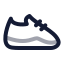 Runningshoes icon with twotone rounded style