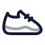 Runningshoes icon with twotone rounded style