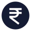 Rupeecircle icon with solid sharp style