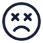 Saddizzy icon with stroke rounded style