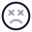 Saddizzy icon with twotone rounded style