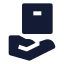 Safedelivery icon with solid sharp style