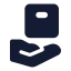Safedelivery icon with solid standard style