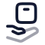 Safedelivery icon with twotone rounded style