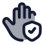 Safe icon with duotone rounded style