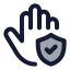 Safe icon with duotone standard style