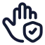 Safe icon with stroke rounded style
