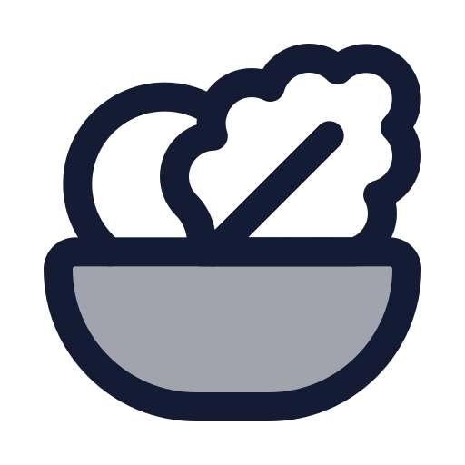Salad Icon in Duotone Rounded style