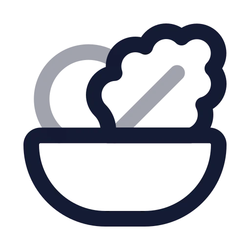 Salad Icon in Twotone Rounded style
