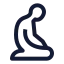 Salah icon with stroke sharp style
