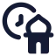 Salahtime icon with solid standard style