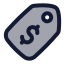 Saletag icon with duotone rounded style