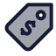Saletag icon with duotone standard style