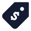 Saletag icon with solid standard style