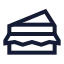 Sandwich icon with stroke sharp style