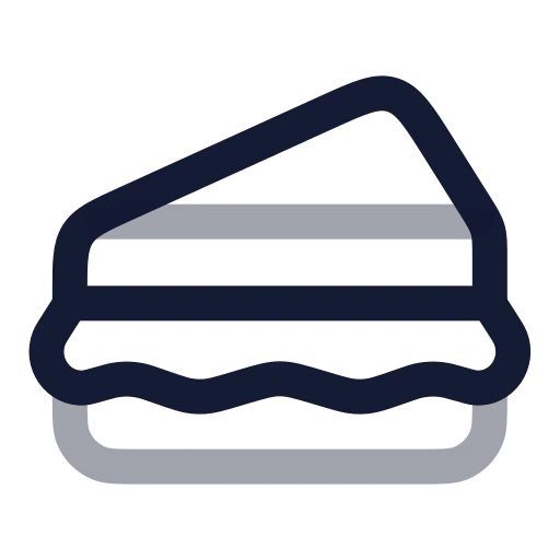 Sandwich Icon in Twotone Rounded style