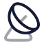 Satellite icon with twotone rounded style