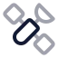Satellite icon with twotone rounded style