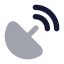Satellitedish icon with bulk rounded style