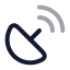 Satellitedish icon with twotone rounded style