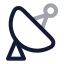 Satellite icon with twotone rounded style