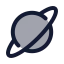 Saturn icon with duotone standard style