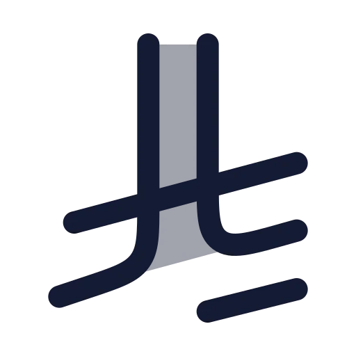 Saudi Riyal Icon in Duotone Rounded style