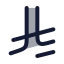 Saudiriyal icon with duotone rounded style