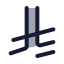 Saudiriyal icon with duotone standard style