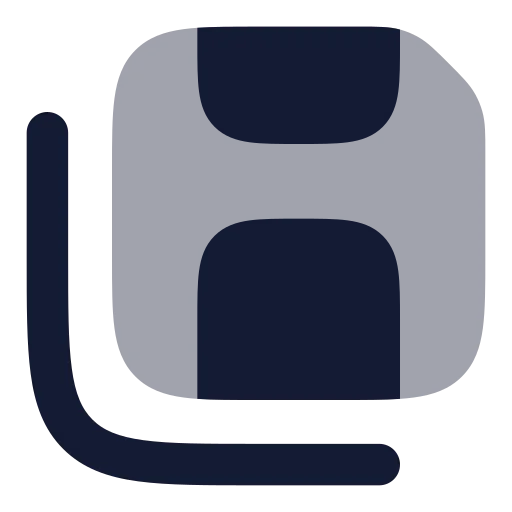 Save All Icon in Bulk Rounded style