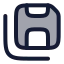 Saveall icon with duotone rounded style