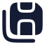 Saveall icon with solid rounded style