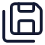 Saveall icon with stroke standard style