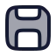 Save icon with duotone rounded style