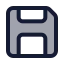 Save icon with duotone standard style