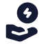 Saveenergy icon with solid standard style