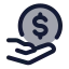 Savemoneydollar icon with duotone standard style