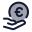 Savemoneyeuro icon with duotone standard style