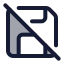 Saveoff icon with duotone standard style