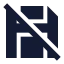 Saveoff icon with solid sharp style