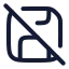Saveoff icon with stroke rounded style