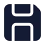 Save icon with solid standard style