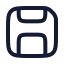 Save icon with stroke rounded style