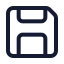 Save icon with stroke standard style