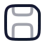 Save icon with twotone rounded style