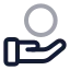 Savings icon with twotone rounded style