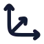 Scale 3 D icon with solid rounded style