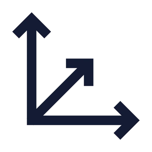 Scale 3 D Icon in Stroke Sharp style