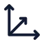 Scale 3 D icon with stroke standard style